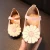 Import Floral Design Rubber Sole Baby Girls Walking Casual Dress Shoes Dance Pumps from China