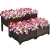 Import Flower Planter Container Fence Indoor Outdoor for Porches Decks Balconies Yard Gardening from China