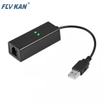 Fly Kan USB Fax Modem V.92 56K-Hardware Based External Dial-Up Fax Data Modem with RJ11 Cable for Win7,8,macOS10.6-10.10,Linux