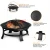Import fold beach outdoor camping wood fire stove portable kadi metal fire bowl from China