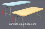 Foldable plastic camping tables, regular folding outdoor tables , easy carry picnic tables