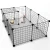 Import Folding pet fence simple disassembly puppy fence combination cat cage small rabbit cage from China