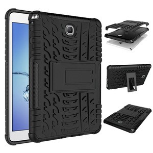 For Samsung Galaxy Tab A 8.0 SM T350 T355 P350 P355  Tablet Case Cover Silicone TPU+PC Kickstand Dual Armor Back Cover Cases