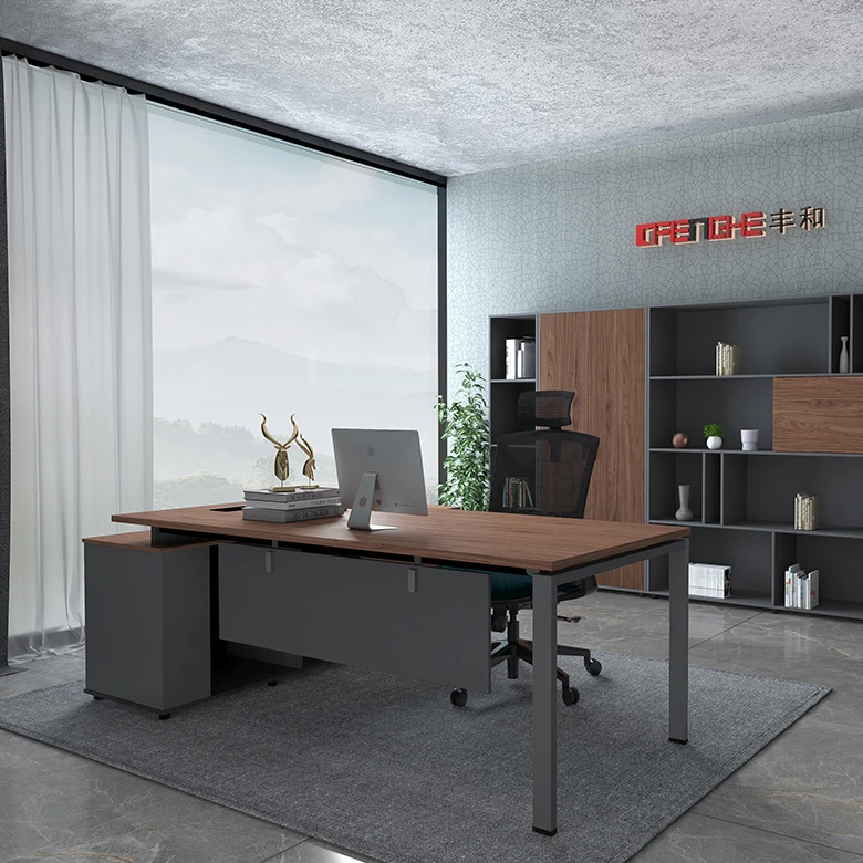 Foshan Furniture L Shaped Top Unique European Table Office Desk