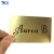 Import Free Design and Sample Brushed Gold Plated Metal Business Card from China