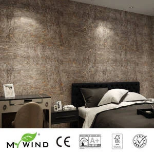 Free sample mywind Coppery Luxury 100% Material 3D design home decor wall paper cork wallpaper