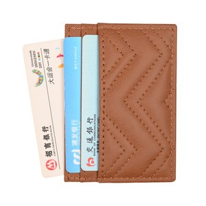 Free sample New producewholesale custom leather slim id credit card holder