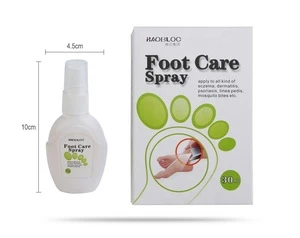 Free Sample OEM Fast Effective 30ml Athletes Foot Care Spray/ Shoe Deodorizer Spray Foot