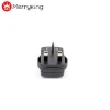 Free samples black design UK plug 3 pins din universal travel adapter with USB charger
