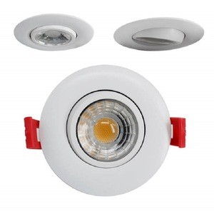 FREE SHIPPING ETL 3 Inch 8W Gimbal COB LED Downlight Dimmable 120V Recessed Ceiling Round Black Trim Adjustable Pot Light