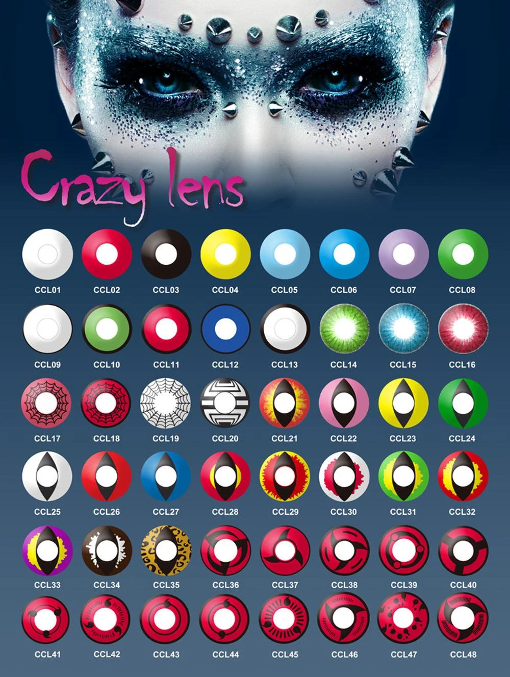 free styles Korea Yearly Naruto Cosplay Sharingan Contact Lens Wholesale FreshTone Halloween Crazy Colored Eye Contact Lenses