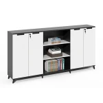 French style two doors bookcase european style wood office filing cabinet