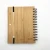 Import fsc eco friendly bamboo notebook recycled paper spiral wood wooden cover notebook custom spiral  journal diary planner with pen from China