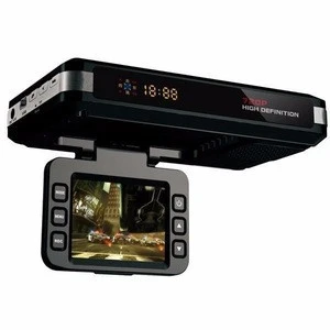Full hd 1080p hidden camera with voice recorder long distance gps navigation radar detector anti police