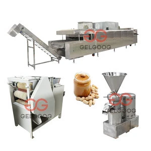 Full Set Continuous Small Scale Groundnut Paste Processing Plant Sesame Tahini Making Machine Peanut Butter Production Line