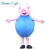 Funtoys Adult Pink pig and bule pig mascot costume for sale