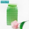 FXZ-9318 Green colorful rectangular glass vase for wedding