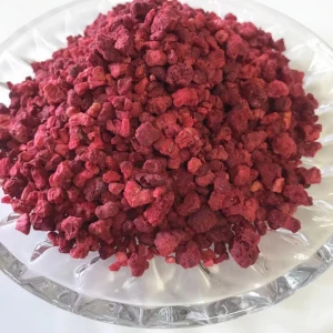 FYFD014F 2-6 mm diameter Freeze dried raspberry