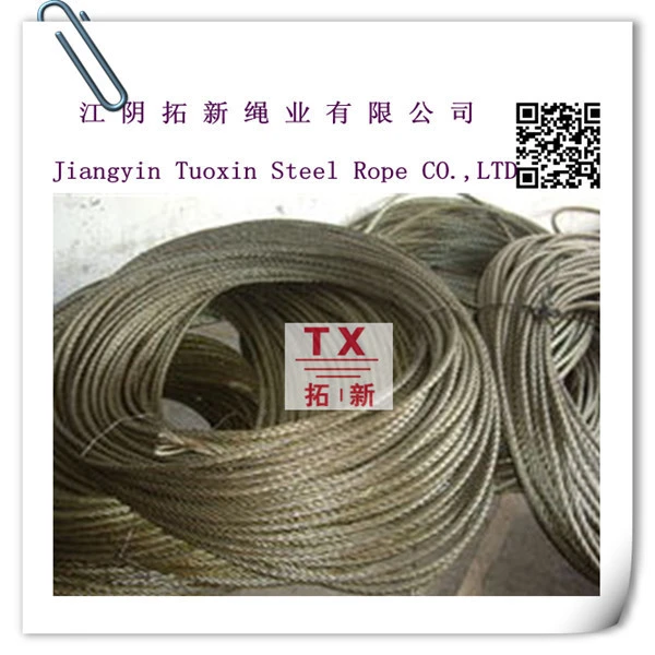 Galvanized steel cable braided steel wire