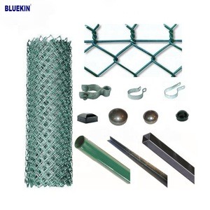 galvanized/zinc  pvc coated chain link woven wire mesh fence