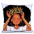 Import G&amp;D Cute Cartoon Girl Creative Linen Decorative African Throw Pillow Case from China