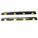GEELIAN Black & Yellow Recycled Rubber Parking Safety Curbs 1.65 Meter