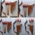Genuine cow leather and wooden Mini bow&amp;arrow set for shooting