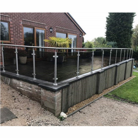 Buy Glass Balustrade System Outdoor Glass Railing Post Balcony Railing ...