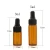 Import Glass Essential Oil Dropper Bottles Clear Mini 1ml/2ml/3ml Perfume Dropping Bottle Cosmetic Sample Vials with Gold Cap and White from China