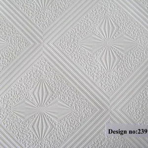 Godot competitive price PVC faced gypsum board ceiling tile for hot sale