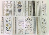 Gold foil metallic Cosmetic grade temporary body tattoos sticker by Disney and NBCU audited factory