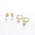 Import Gold plated 925 Sterling silver hoop lightning bolt huggie earrings from China