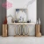 Import Golden frame side console table square marble top tables for small spaces from China