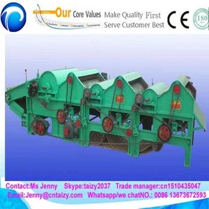 Good condition used cotton quilt clothes recycling machine/waste fabric textile recycling machine