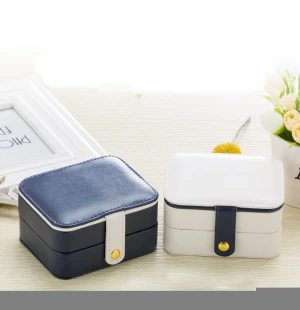 Good quality promotional box jewelry leather PU jewelry box for gift