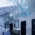 Import Hand-blown glass ceiling light with maple leaf shape in hotel lobby chandelier shopping mall villa from China