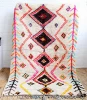 Handmade Authentic Moroccan Beni Ourain Rug Carpet , Azilal Rug, Tapis