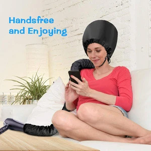 hands free soft bonnet hood hair dryer attachment for any handheld dryer