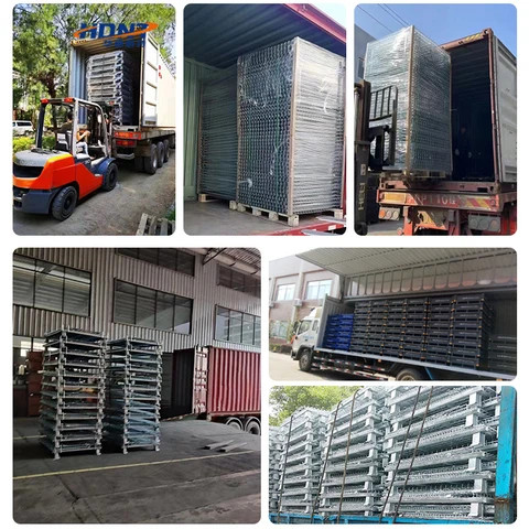 Buy Heavy Duty Industrial Folding Steel Cage With Wheels Pumpkin Watermelon Storage Cage From