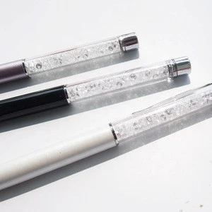 HF130  fancy crystal custom logo ballpoint pen