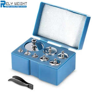 high quality 1000 Gram Precision Steel Balance Scale Calibration Weight Kit Set for Digital Jewellery Scale