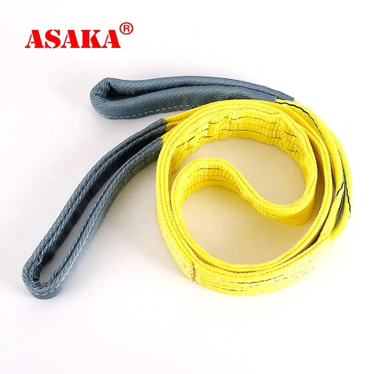 High Quality 3T 5M Yellow Duplex Polyester Webbing Slings