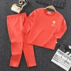 High quality Casual Baby Clothing sets Kids Velvet Hoodie 2Pcs Tracksuit