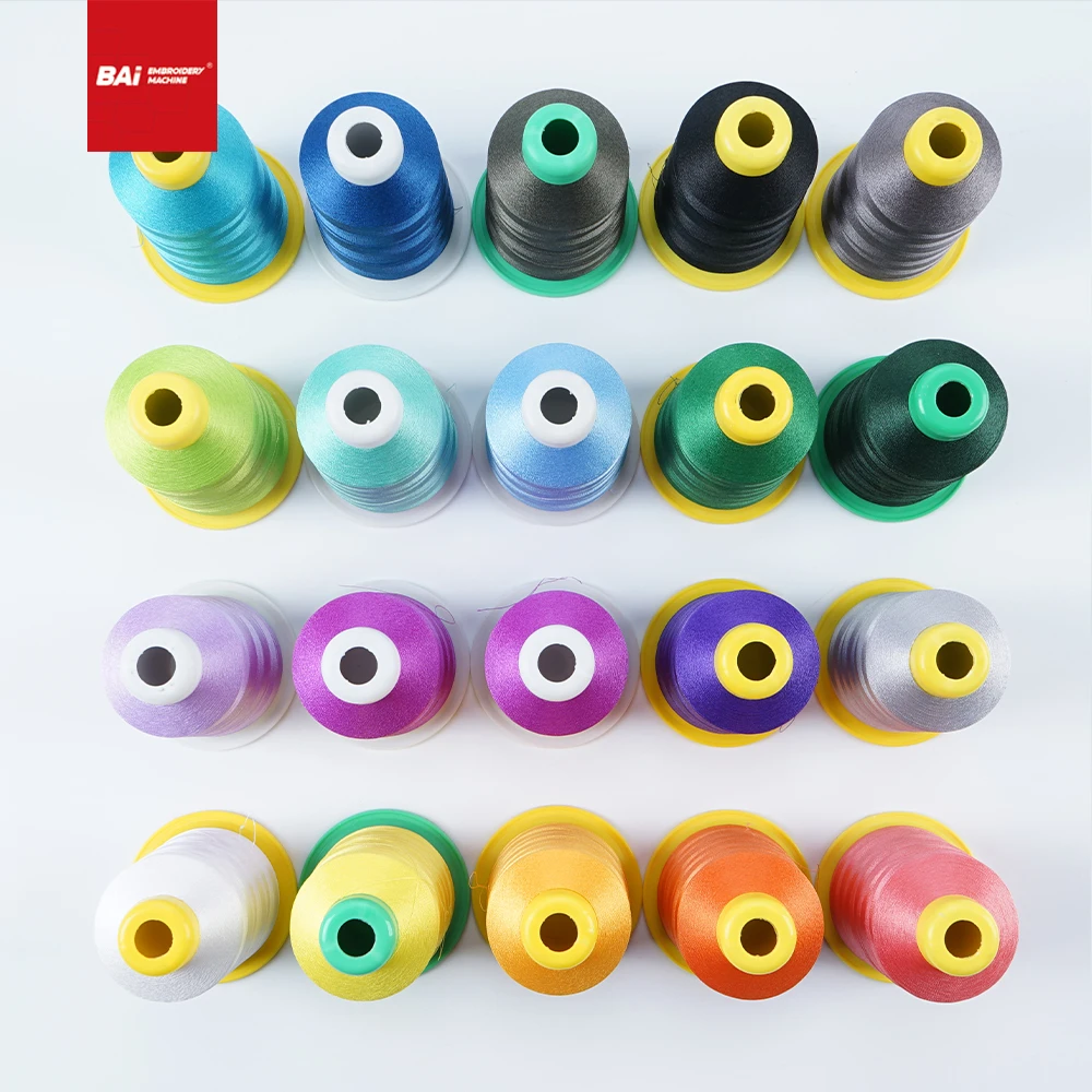 High quality colorful embroidery thread for embroidery machine