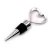Import High quality custom logo fashion heart shape metal silver ancient copper zinc alloy blank wine bottle stopper from China