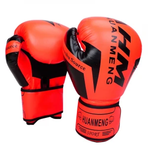 High Quality Custom Logo Professional Training Pu Leather Twins Gloves Boxing