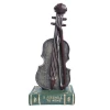 High Quality Custom Music Resin Violin Shaped Piggy Bank With Book Figurine