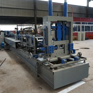 High quality cz shape steel purlin flying saw cold c z channel roll forming machine