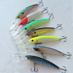 High Quality deep diving fishing bait manufacturers OEM ABS hard plastic minnow wobbler fishing lure