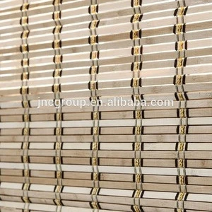 High quality Egypt & Roman style bamboo slat window / door blinds with valance